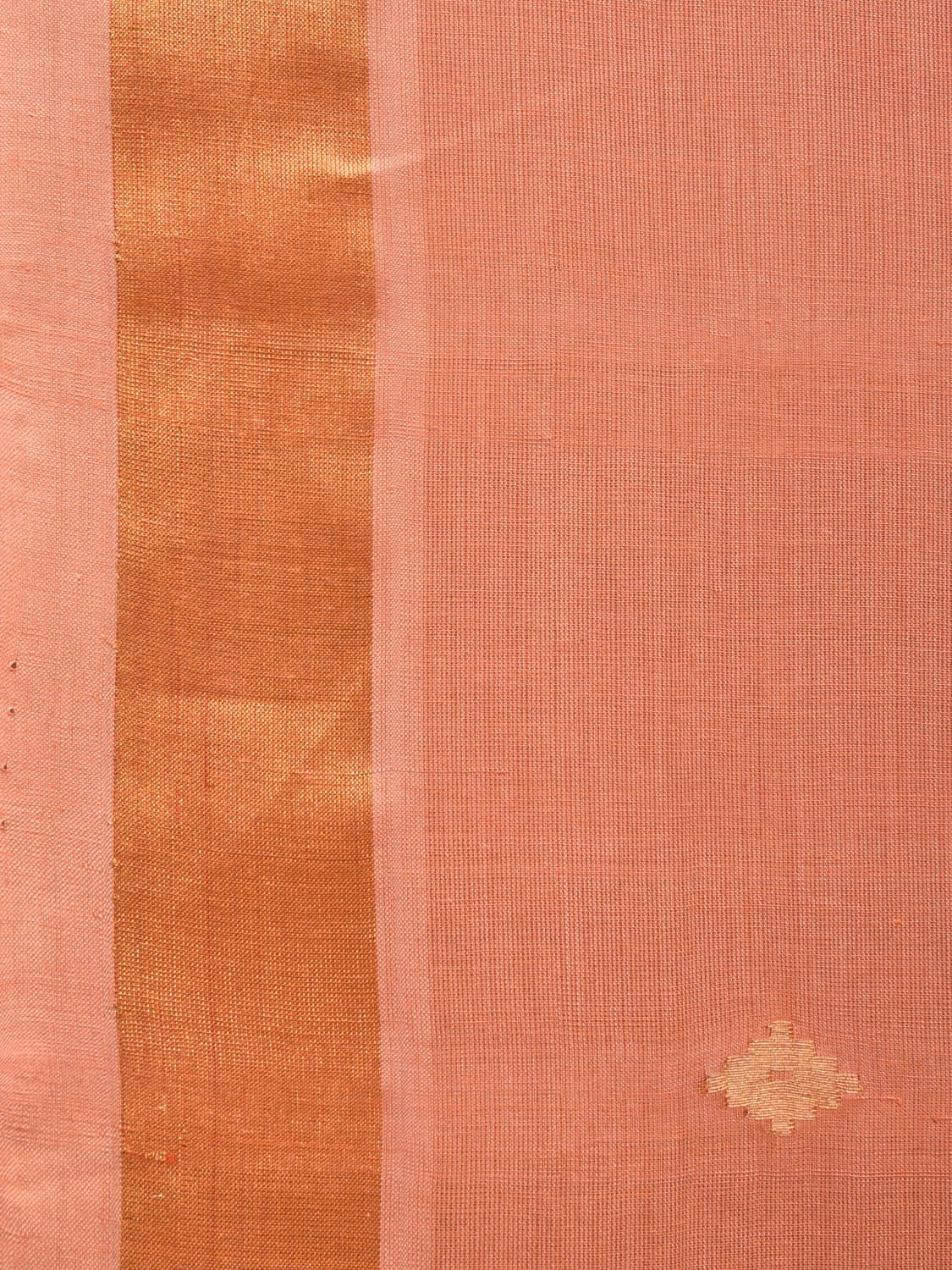 Fawn Uppada Cotton Handloom Saree with Assorted Pallu Design - Global Threads - Distacart