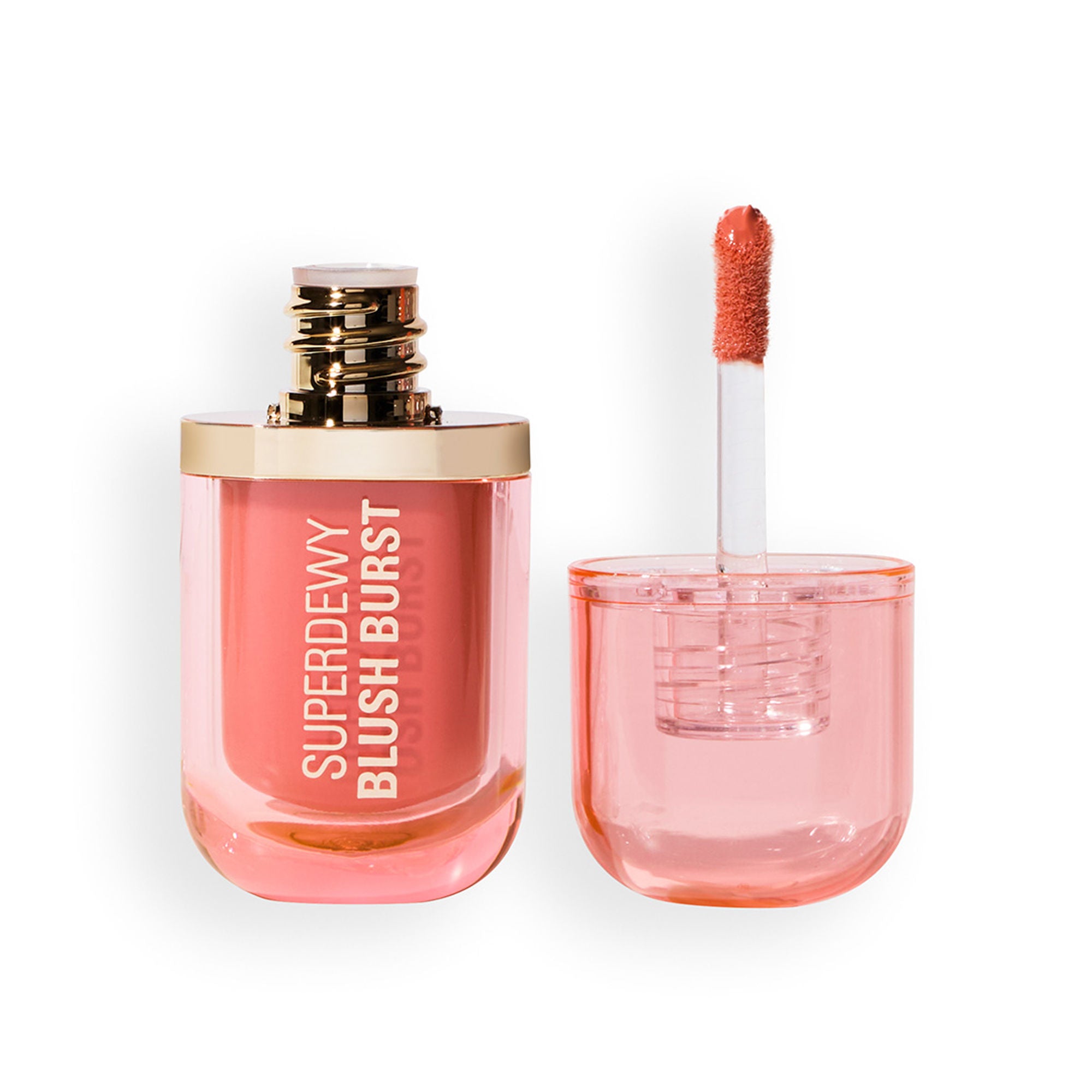 Makeup Revolution Superdewy Liquid Blush Burst - Peach Spritz - Distacart