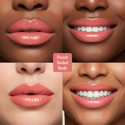 Makeup Revolution Pout Lip Gloss Stick - Peach Sorbet Nude - Distacart