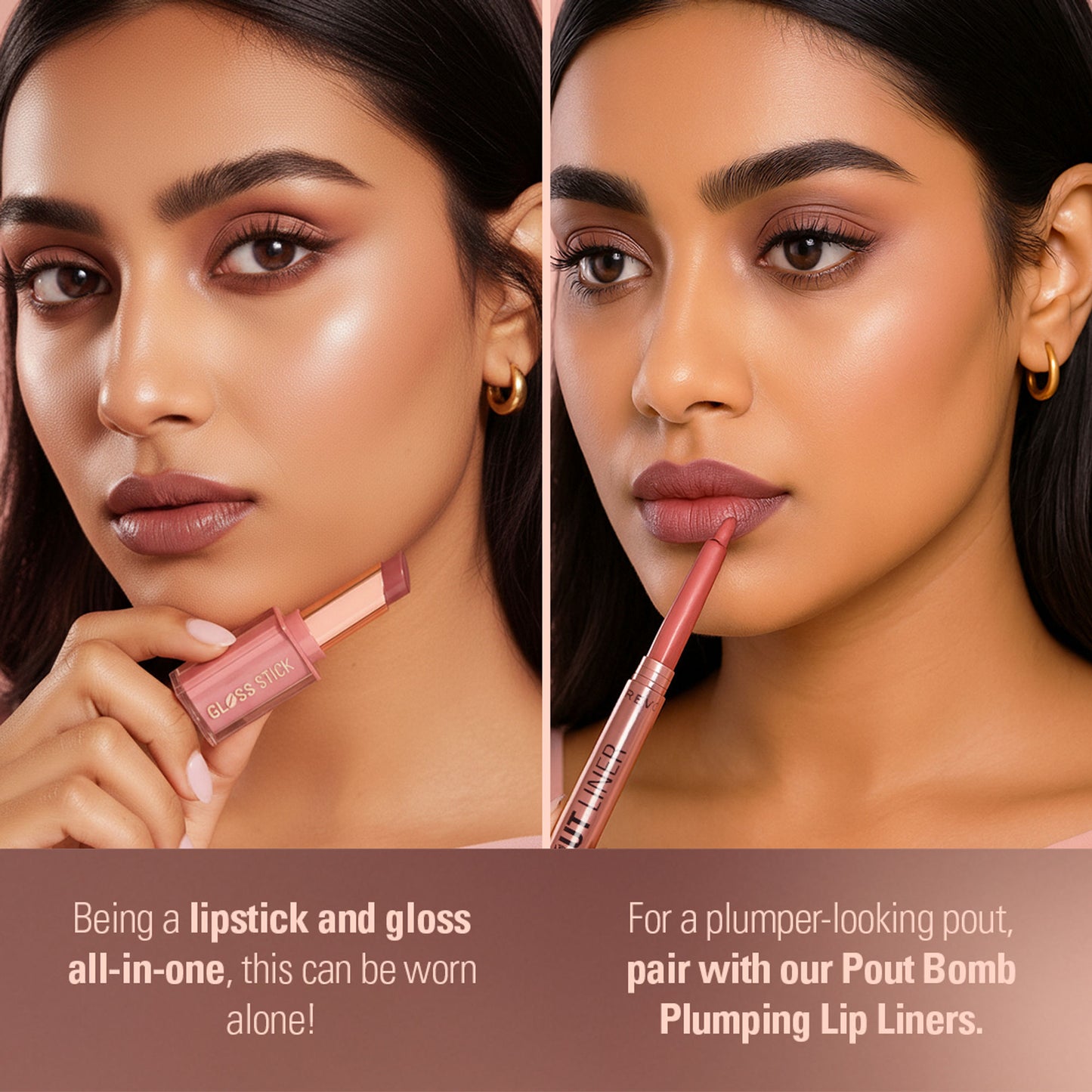 Makeup Revolution Pout Lip Gloss Stick - Sugar Plum Mauve - Distacart