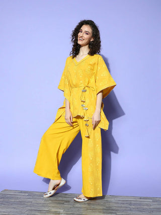 Ahalyaa Women's Traditional Wea Co-ods - Mustard - Distacart