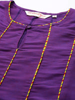 Thumbnail for All About You Women Keyhole Neck A-Line Kurta & Dupatta - Distacart