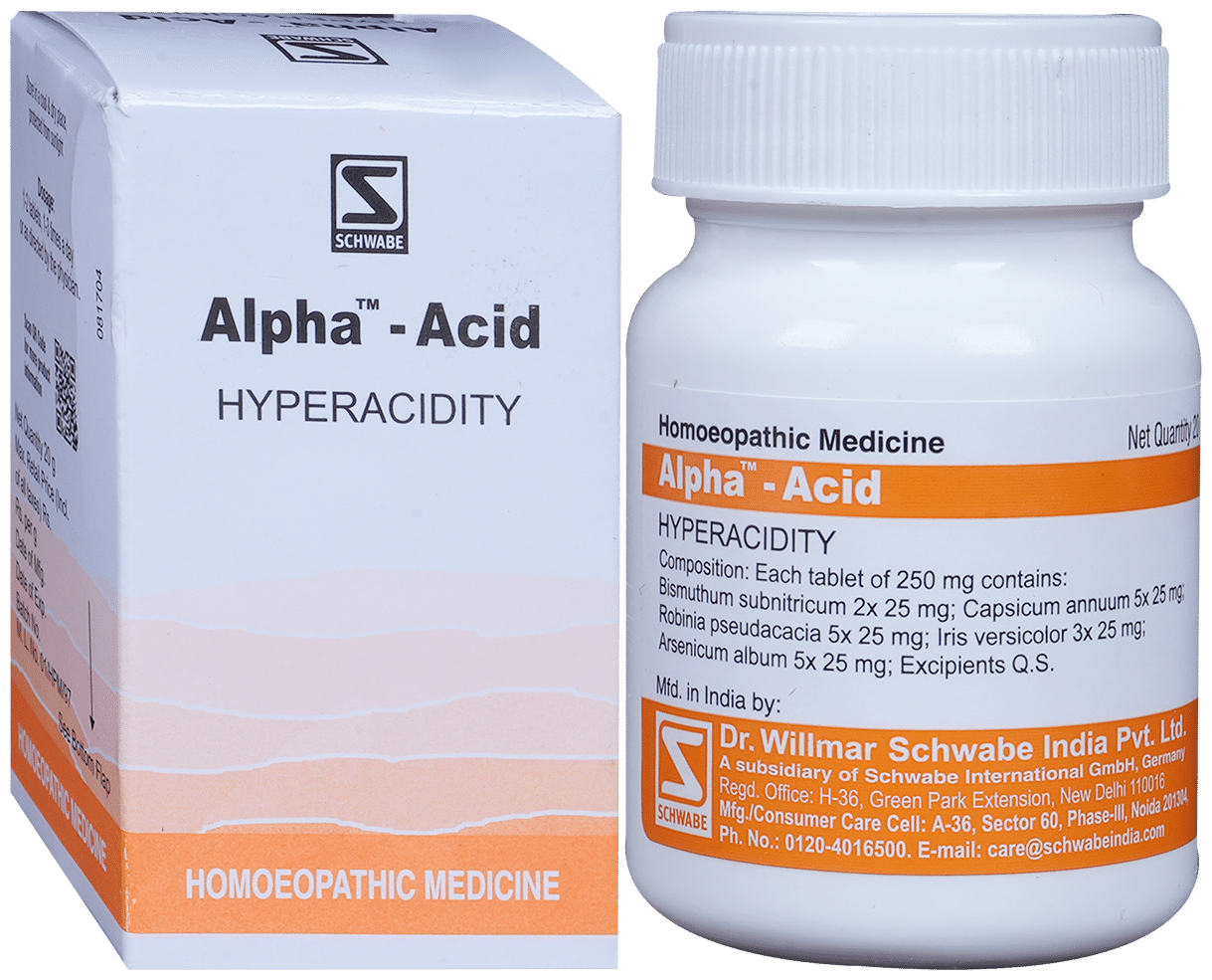 Dr. Willmar Schwabe India Alpha Acid Tablets - Distacart
