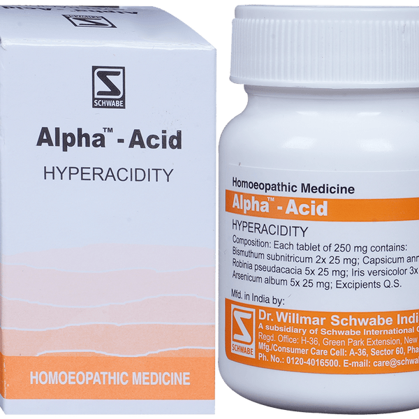 Dr. Willmar Schwabe India Alpha Acid Tablets - Distacart