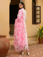 Thumbnail for The52 Women's Beautiful Chanderi Fabric Printed Work Straight Kurta Pant and Dupatta Set - Distacart