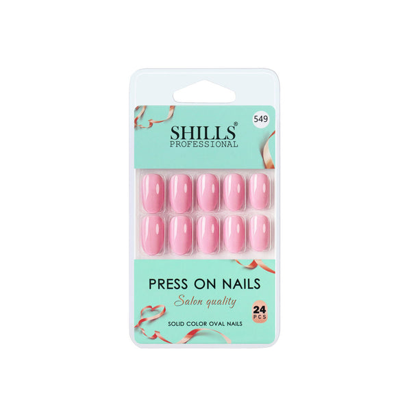 shills professional reusable press on nails oval spn549