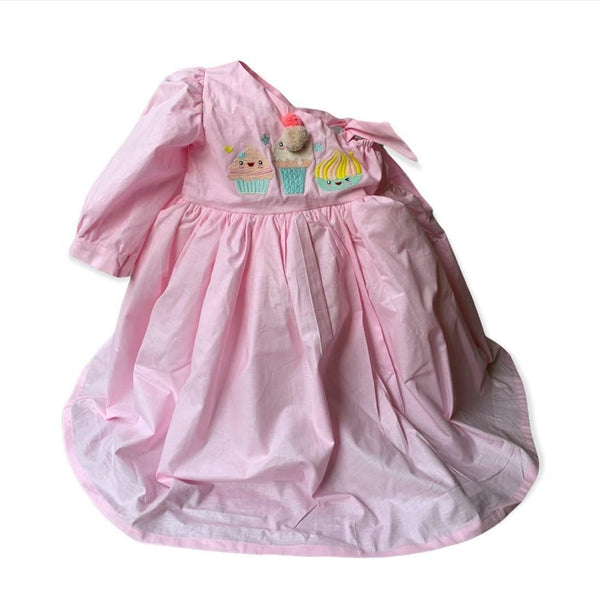 ArthLife Pink Ice Cream One Shoulder Party Wear Dress - Distacart