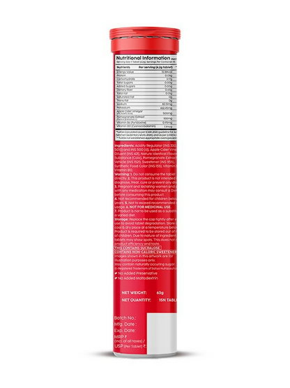 PLIX The Plant Fix Apple Cider Vinegar Effervescent Tablets - Cola Flavor - Distacart