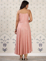 Thumbnail for Ode by House of Pataudi Floral Printed Shoulder Straps Anarkali Kurta - Distacart