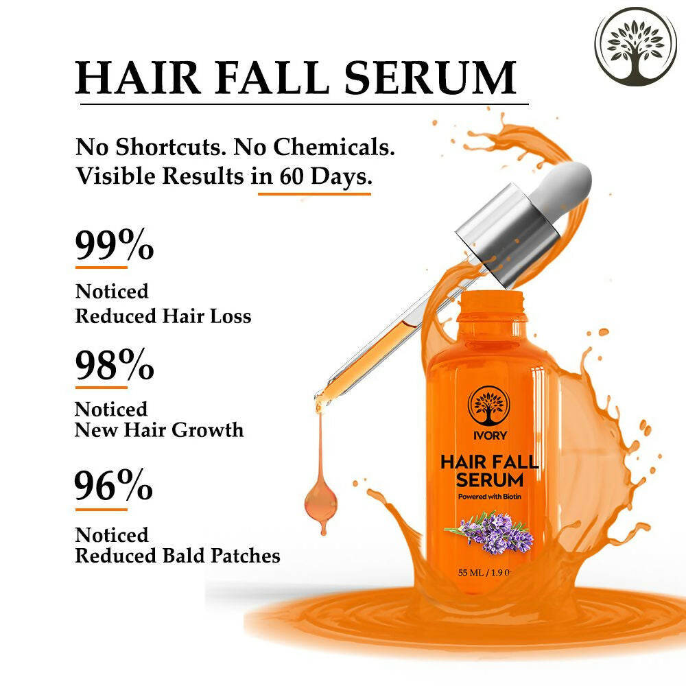 Ivory Natural Hair Fall Serum For Hair Fall & Soothes Scalp, For Men & Women - Distacart