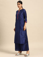 Thumbnail for All About You Thread Work Kurta with Palazzos & Dupatta - Distacart