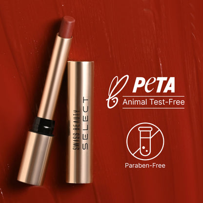 Swiss Beauty Select High On Shine Lipstick - Crimson Addict - Distacart