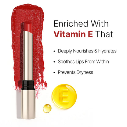 Swiss Beauty Select High On Shine Lipstick - Crimson Addict - Distacart