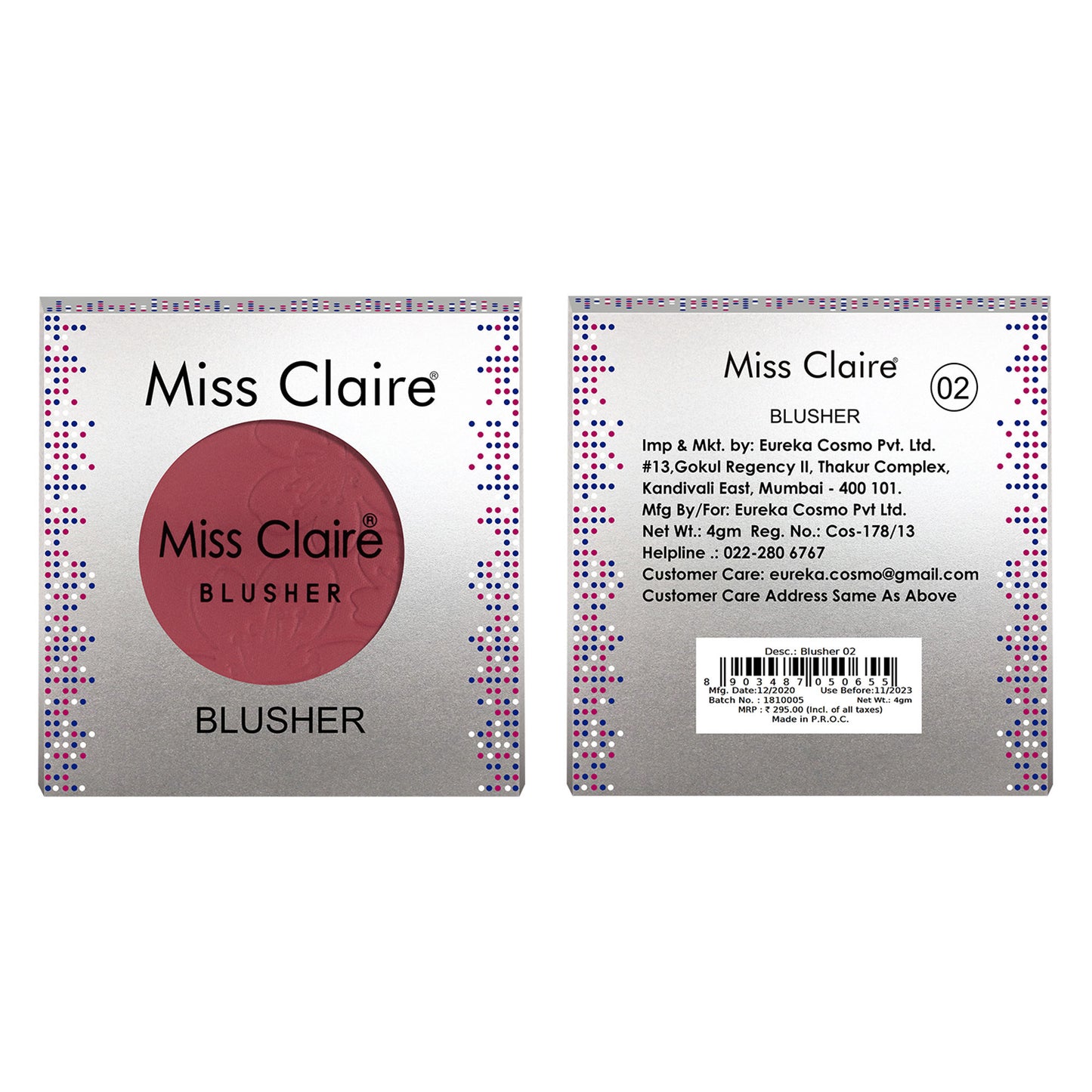 Miss Claire Round Blusher - 2 - Distacart