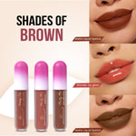 Thumbnail for Shryoan Pretty Me! Liquid Matte Lipsticks & Lip Gloss - Brown - Distacart