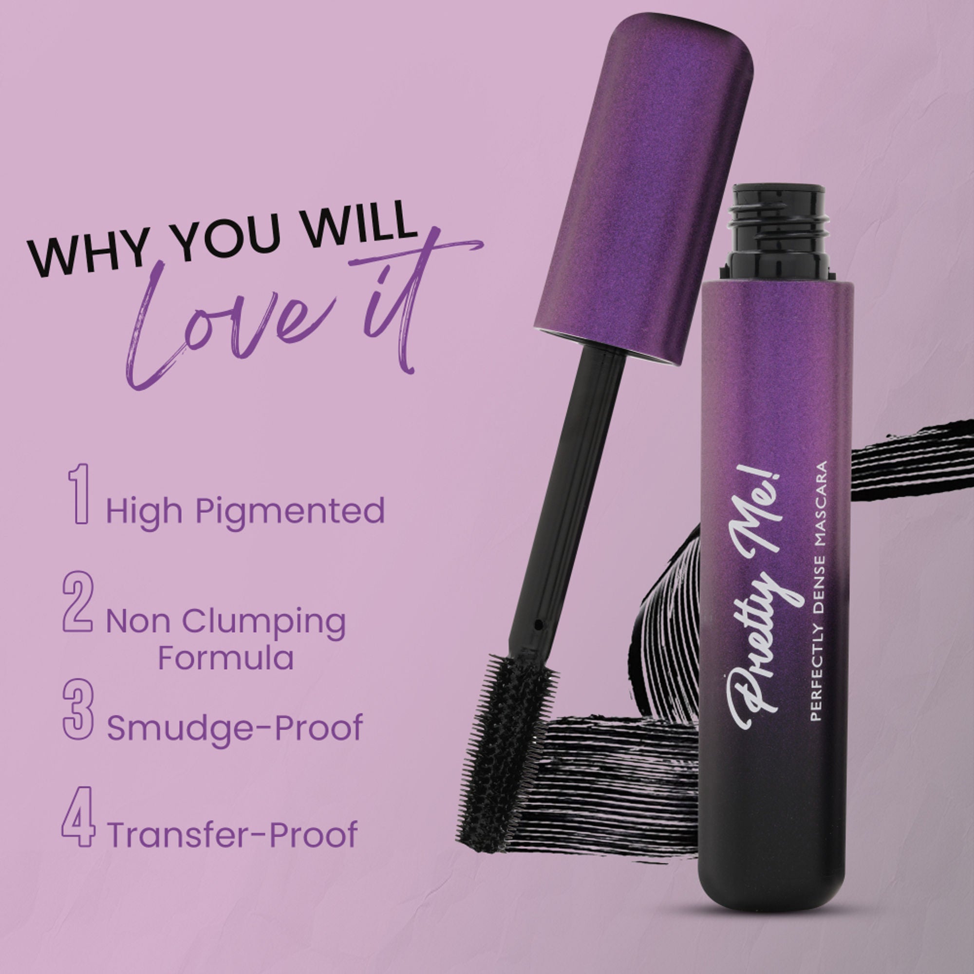 Shryoan Pretty Me! Perfectly Dense Mascara - Distacart