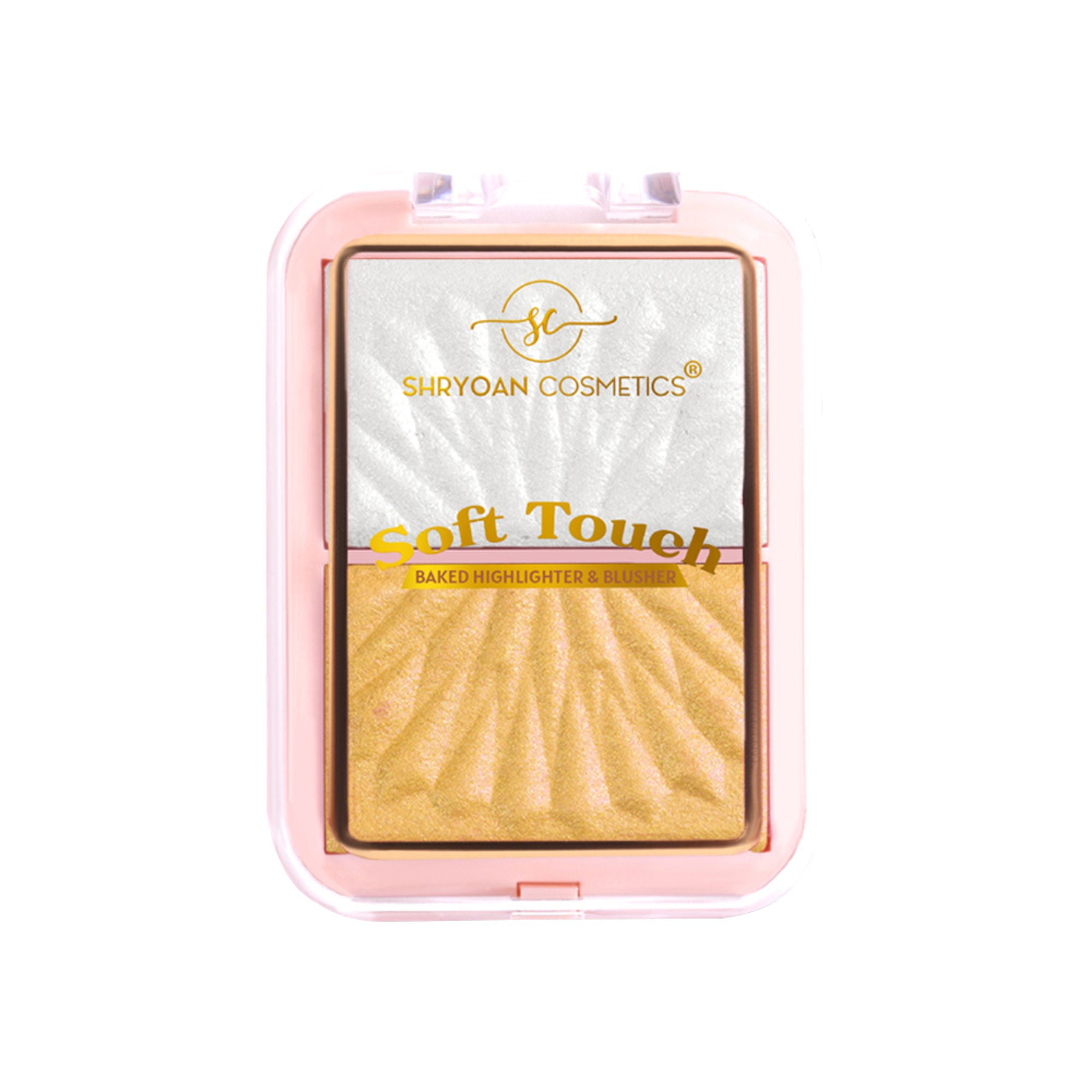 Shryoan Soft Touch Baked Shimmery Finish Highlighter & Blush Palette - 1 - Distacart