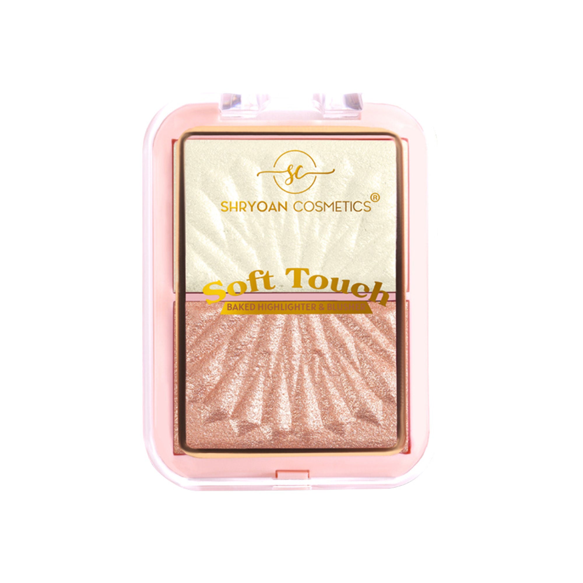 Shryoan Soft Touch Baked Shimmery Finish Highlighter & Blush Palette - 2 - Distacart