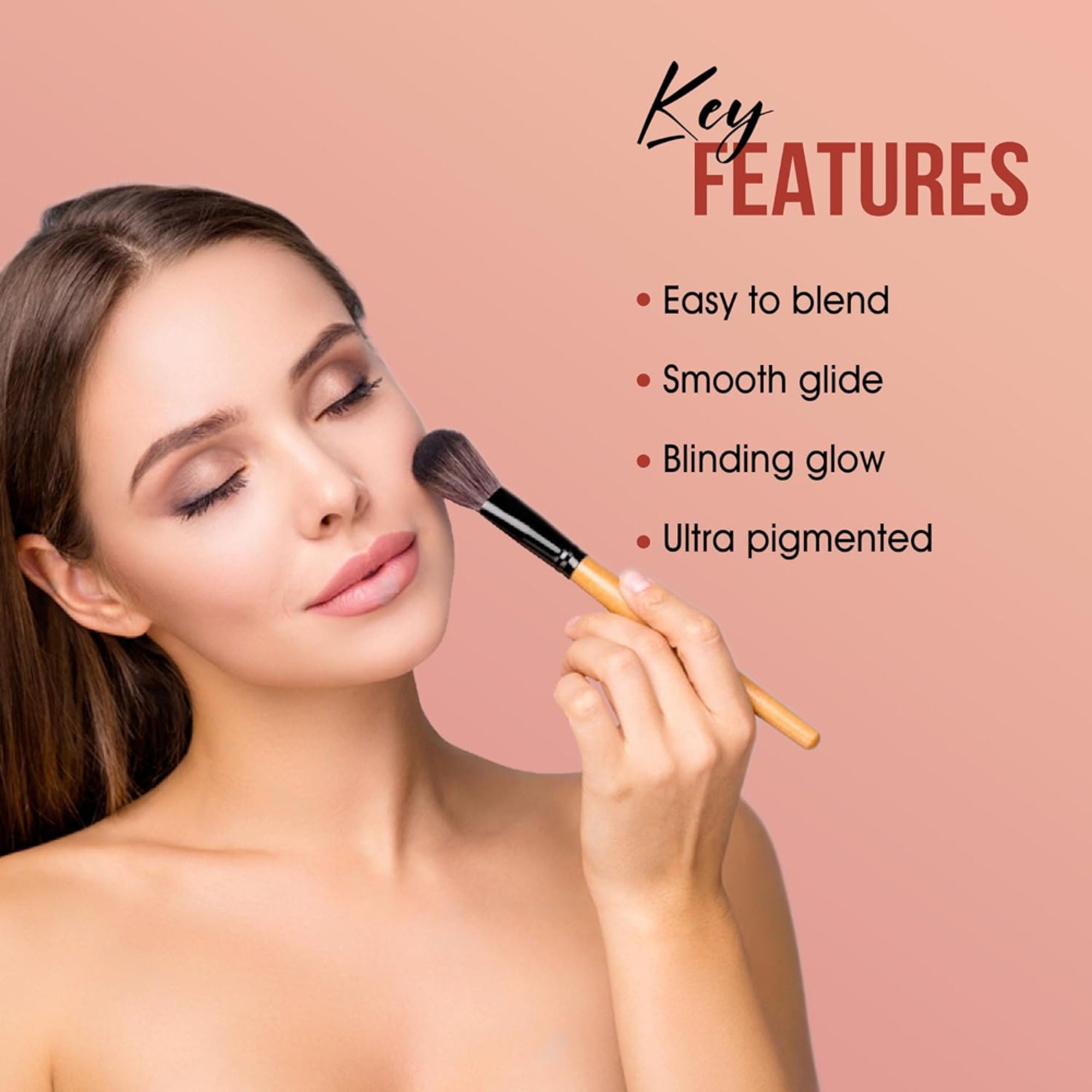 Shryoan Soft Touch Baked Shimmery Finish Highlighter & Blush Palette - 2 - Distacart