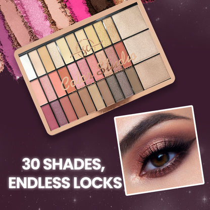 Shryoan Set of 30 Colorful Shimmer Eyeshadow & Compact - 1 - Distacart