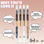 Thumbnail for Shryoan Shimmery Dual Kajal with Sharpener - Black-Brown - Black-blue - Distacart