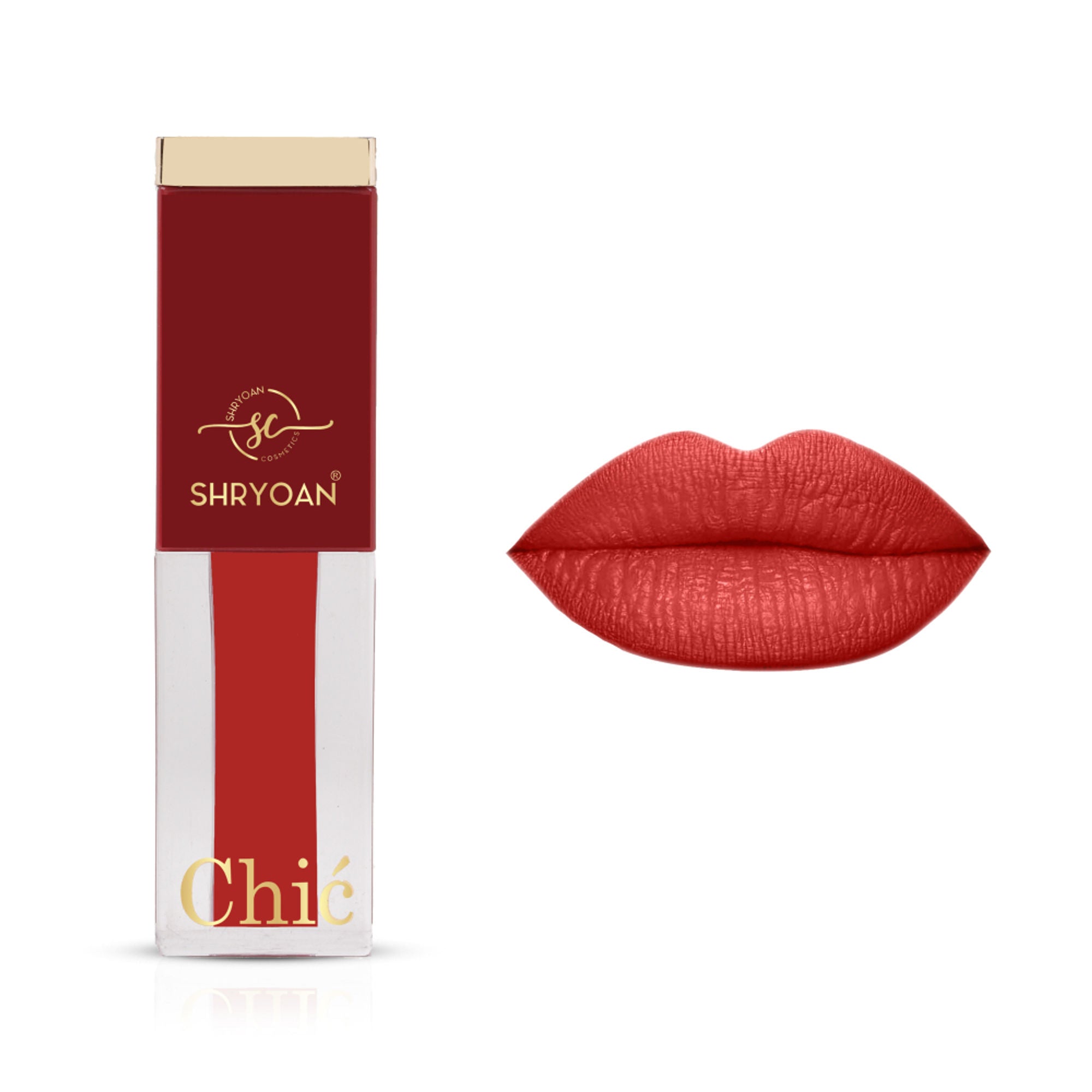 Shryoan Chic Velvet Matte Liquid Lipstick - Fire Lily-04 - Distacart