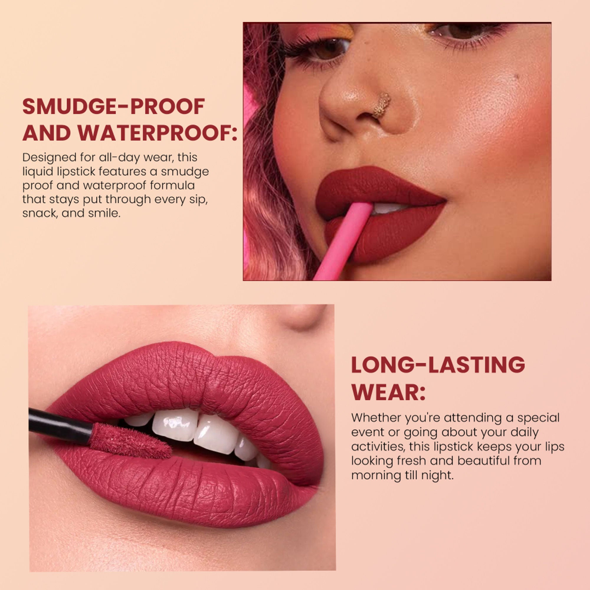 Shryoan Chic Velvet Matte Liquid Lipstick - Fire Lily-04 - Distacart