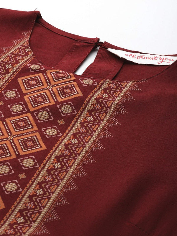 All About You Women Ethnic Motifs Printed Kurta - Distacart