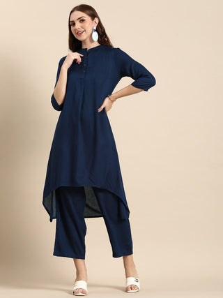 Anouk Women Solid Empire Kurta with Palazzos - Distacart