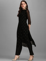 Thumbnail for Kalini Sequin Embellished Straight Kurta with Trousers