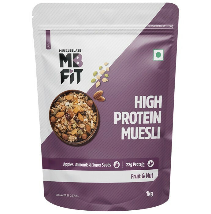 MuscleBlaze Fit High Protein Muesli - Fruits & Nut - Distacart