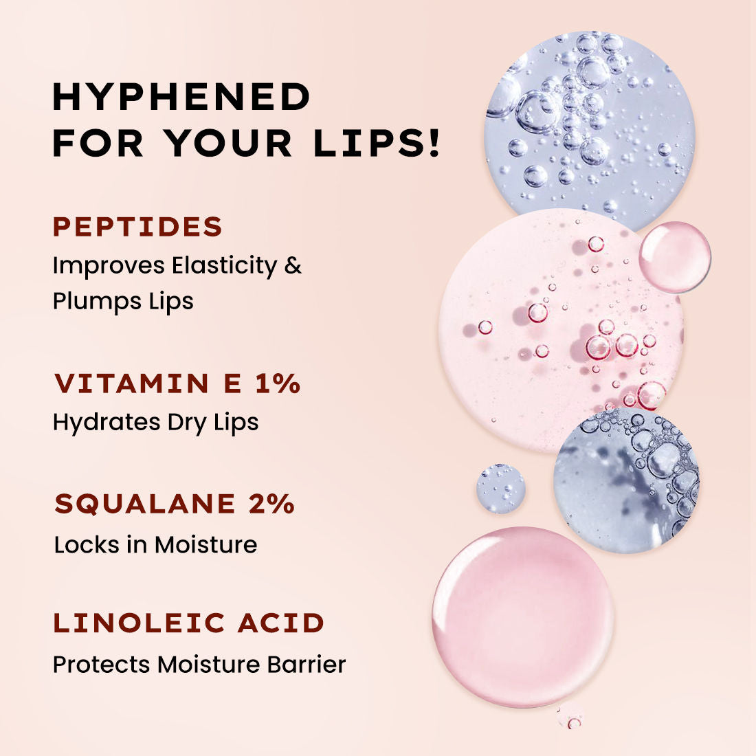 Hyphen By Kriti Sanon Vintage Vitamin Infused Peptide Lip Balm, Hydrate & Moisturize, Smoothen Lips & Repair Moisture Barrier - Distacart