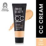Thumbnail for Swiss Beauty All-In-One CC Cream Cover Correct & Conceal - 04 Light Beige