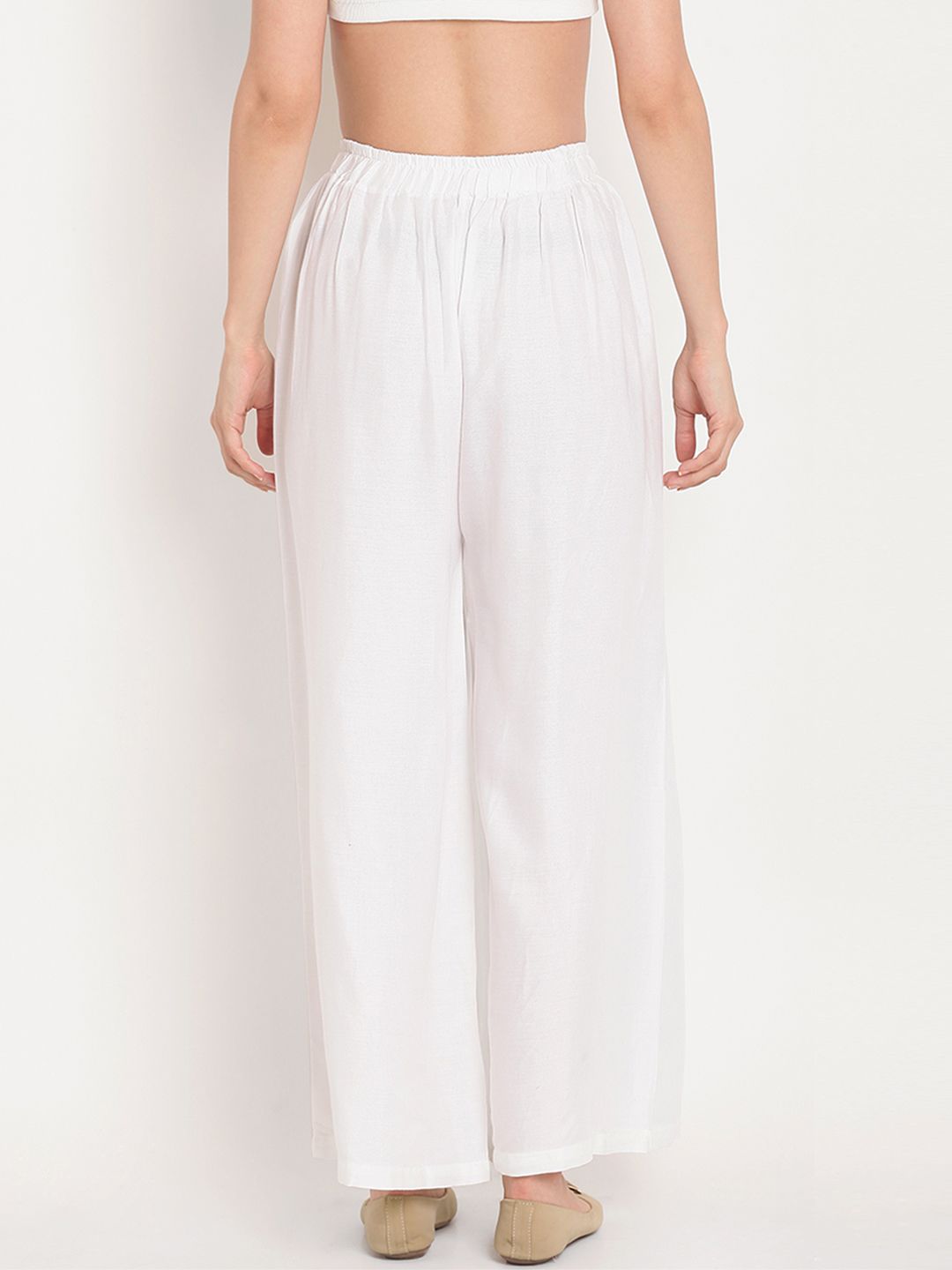 TAG 7 Women Pack of 2 Solid Flared Palazzos
