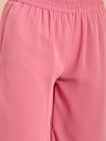 Thumbnail for Anouk Women Pink Chikankari Embroidered Kurta with Palazzos - Distacart