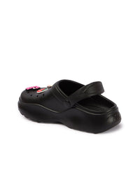 Thumbnail for Roadster The Lifestyle Co. Women Black Self Design Lightweight Clogs