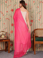 Thumbnail for Ode by House of Pataudi Striped V-Neck Pure Cotton Kurta with Trousers & Dupatta - Distacart