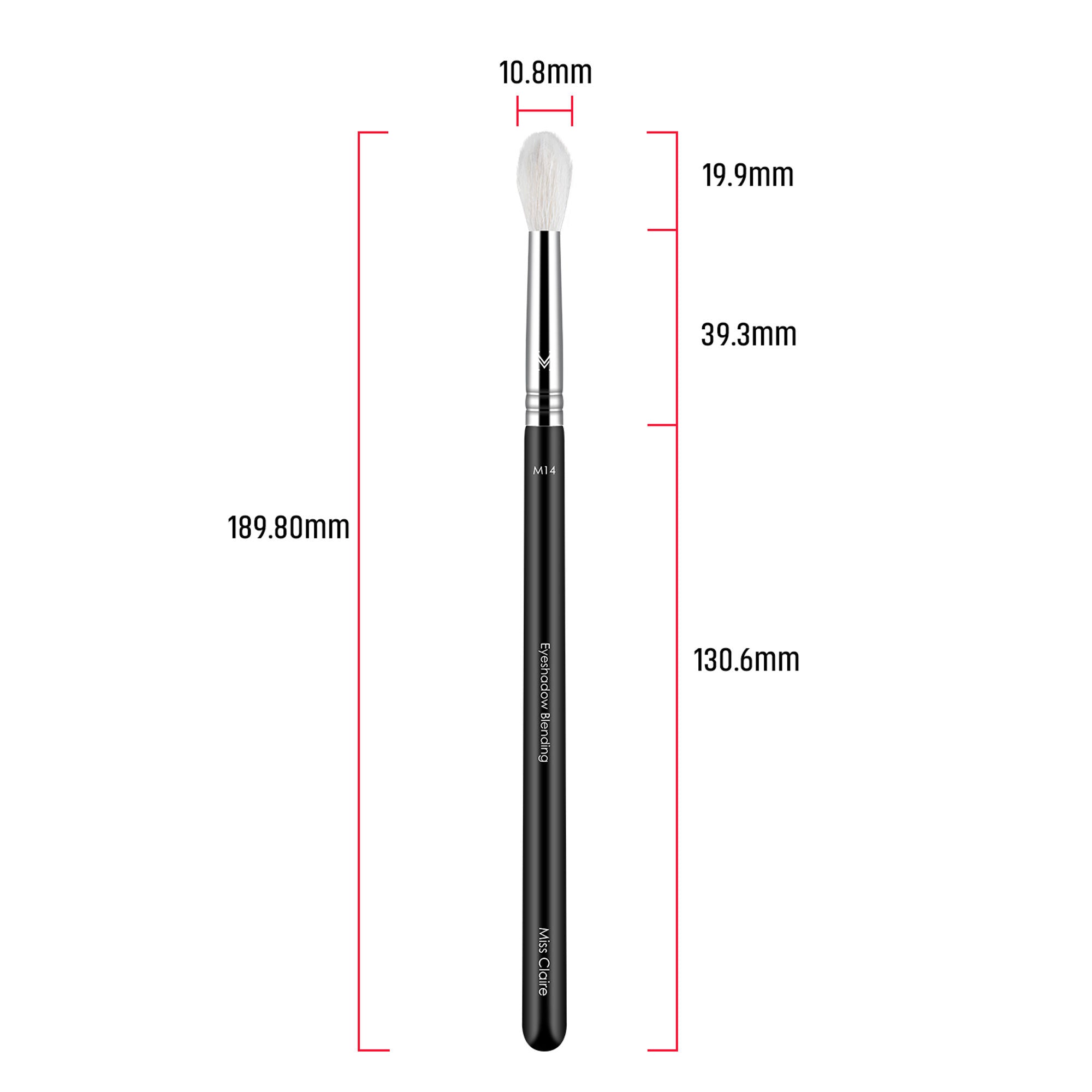 Miss Claire M14 - Eyeshadow Blending Brush - Chrome