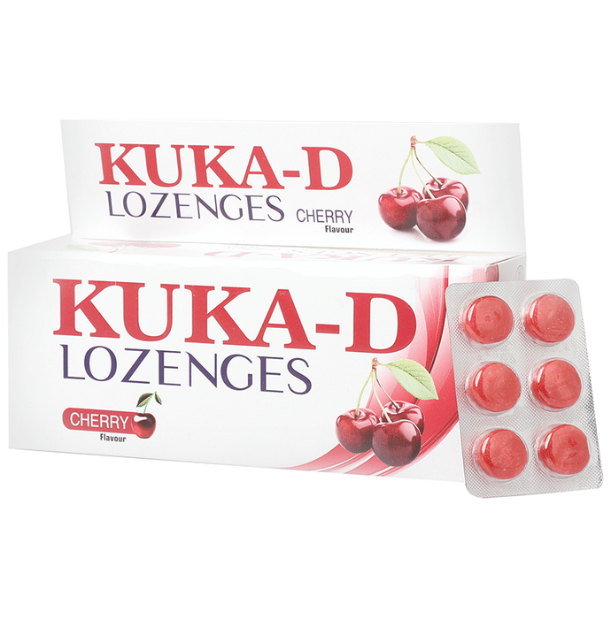 Multani Kuka-D Cough Lozenges(6 Each) Cherry