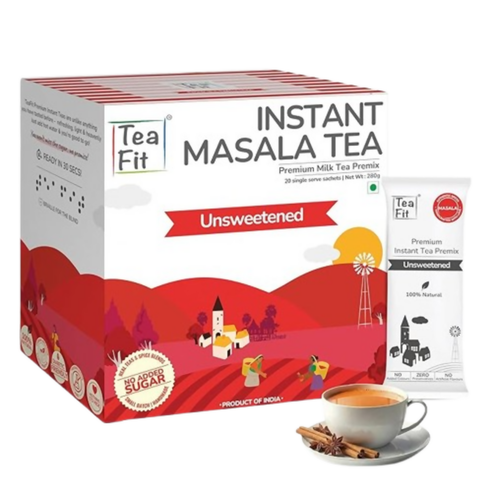 TeaFit Premium NO SUGAR Instant Masala Tea Premix - Distacart
