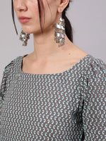 Thumbnail for Aks Paisley Printed Straight Kurta With Palazzos - Distacart