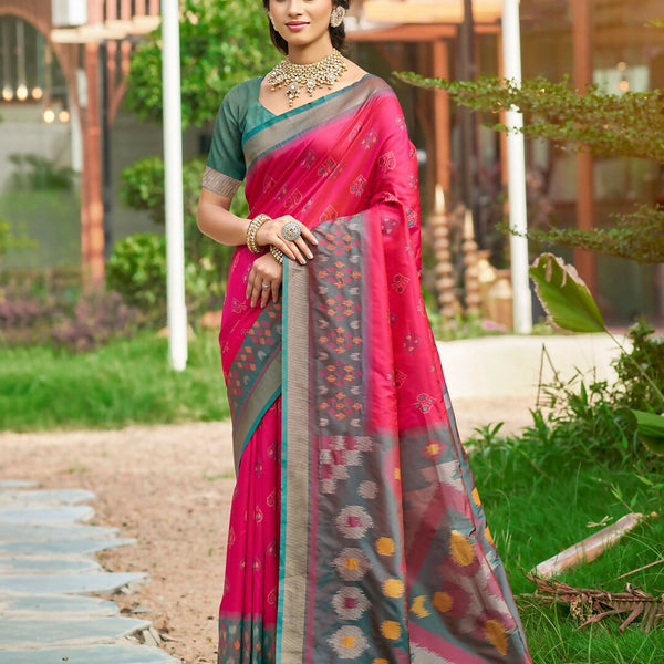 Astita Red Soft Silk Saree