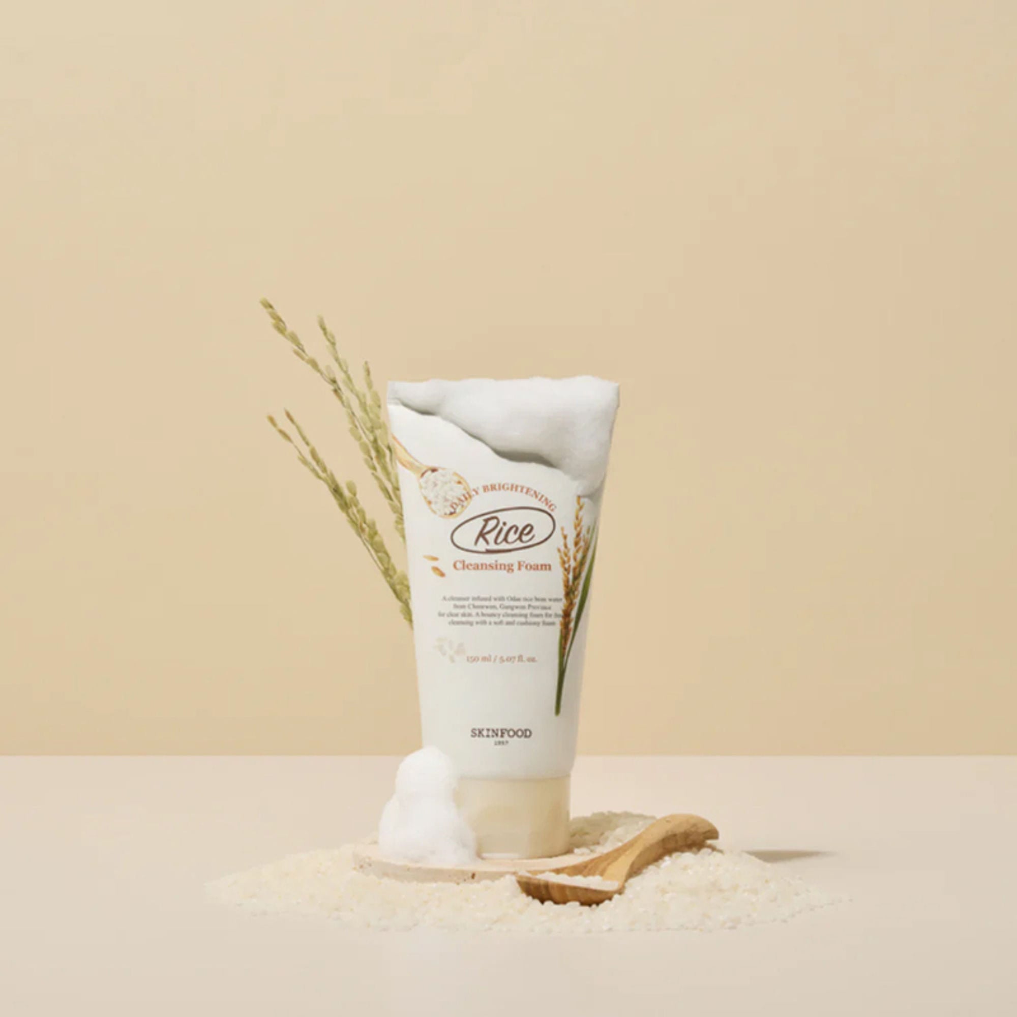 Skinfood Rice Daily Brightening Cleansing Foam - Distacart