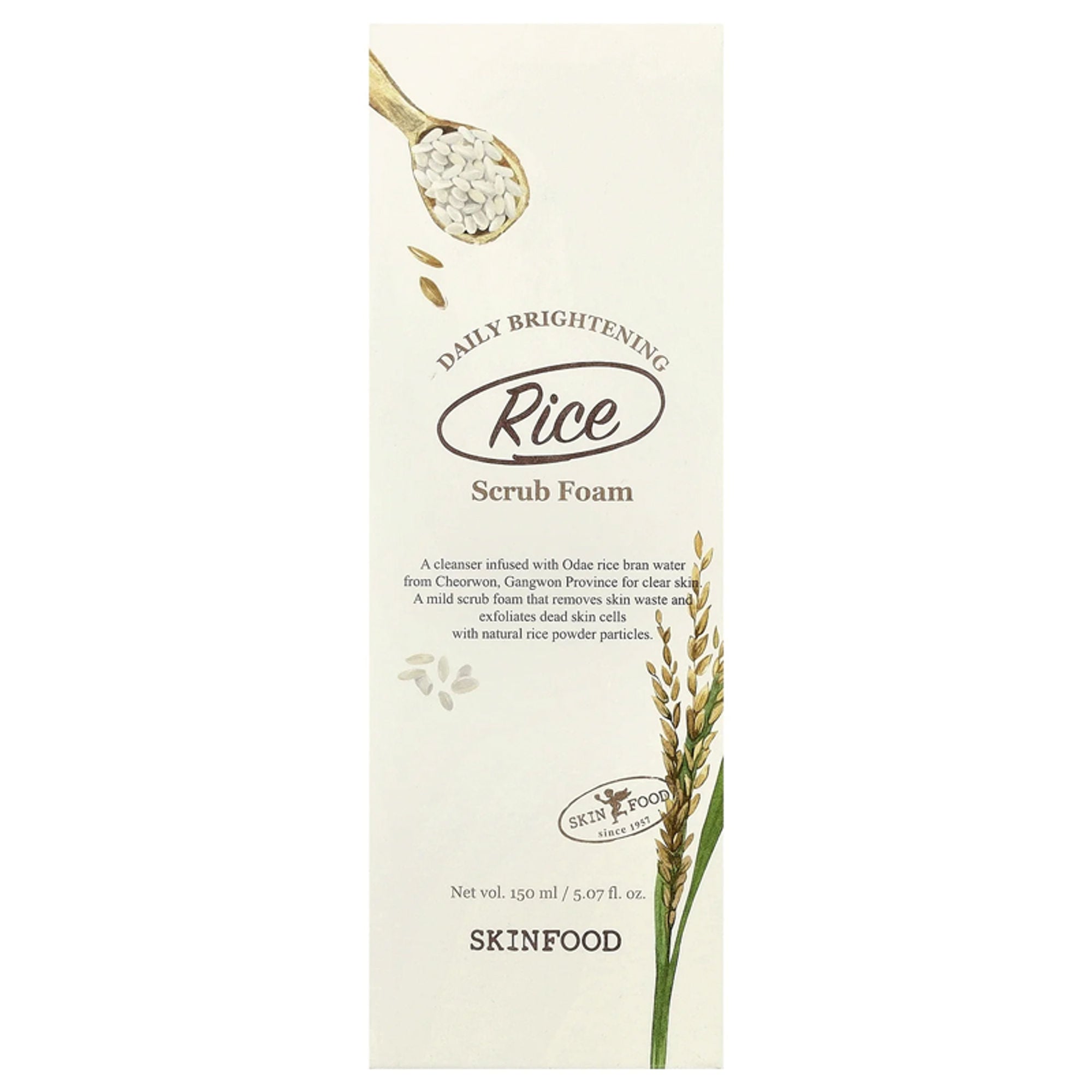 Skinfood Rice Daily Brightening Cleansing Foam - Distacart