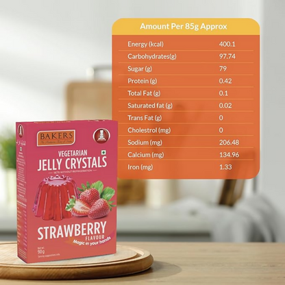 BAKERS Jelly Crystals - Strawberry - Dista