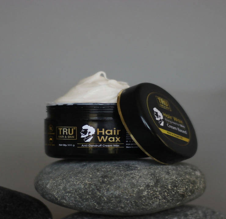 Tru Hair & Skin Strong Hold For 12-Hours Hair Wax Cream with Argan Oil