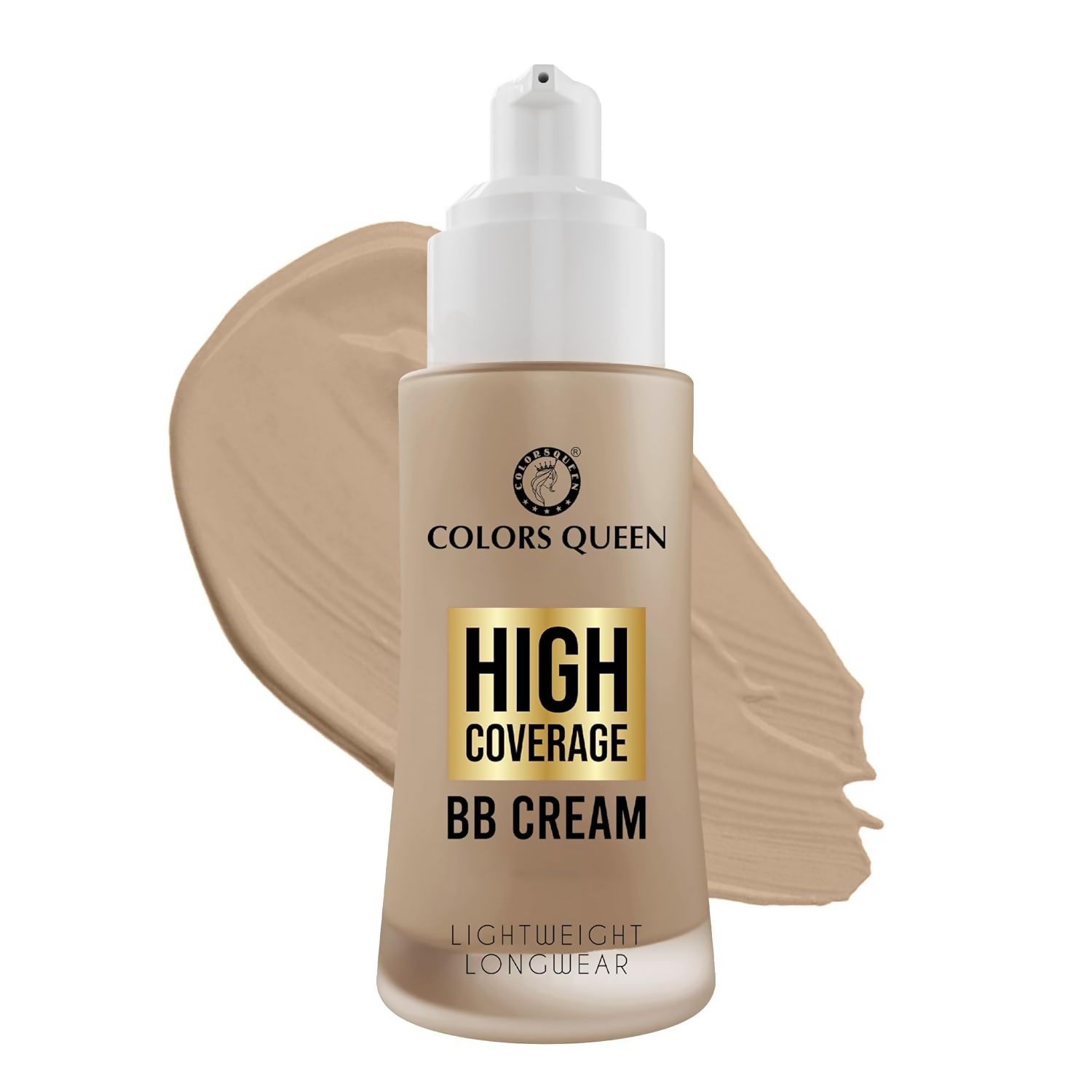 Colors Queen High Coverage BB Cream Foundation - Medium Beige - Distacart