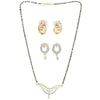 AanyaCentric Gold Plated Mangalsutra with Pendant, 2 Pair Earrings - Distacart