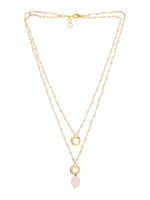 Thumbnail for Ruby Raang Pink Onyx and Kundan Necklace