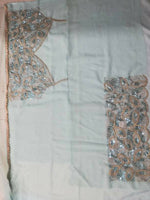Thumbnail for Jyoti Fashion Glamorous Turquoise Crush Work, Sequins, Zari with Dori Embroidered Faux Georgette Lehenga Choli with Dupatta - Distacart